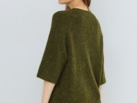 Джемпер из пряжи с шерстью альпака, Зеленый