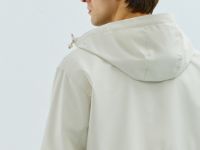 Ветровка с капюшоном, Бежевый