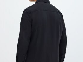 Классическая рубашка из хлопка, Черный