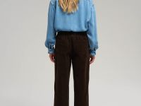 Брюки прямого кроя из вельвета