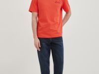 Футболка прямого силуэта с принтом