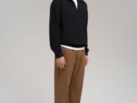 Брюки из хлопкового твила с эластичным поясом