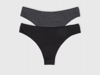 Трусы-бразилиана, 2 шт., Черный