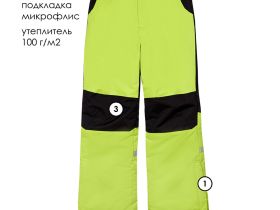 Брюки текстильные с полиуретановым покрытием для мальчиков