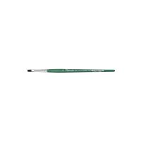 Кисть д/рисования "Tintoretto Emerald" синтетика, плоская, на короткой ручке №4