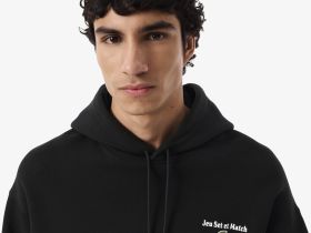 Мужская флисовая толстовка-худи Lacoste свободного кроя