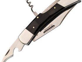 Складной нож со штопором Витязь Путник, сталь 65х13