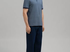 Поло прямого кроя из джерси