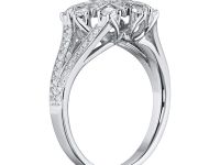 Кольцо из белого золота с бриллиантами э0901кц04186100