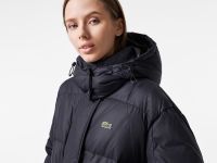 Женский длинный пуховик Lacoste Oversized с регулируемой талией