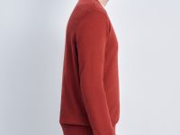 Джемпер из шерсти и хлопка с v-образной горловиной