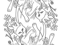 Раскраска-антистресс для творчества и вдохновения "Кототерапия"