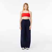 Женские хлопковые брюки Lacoste свободного кроя