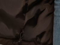 Удлиненный пуховик с натуральным пухом