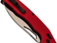 Складной нож Obertech ns-01 Drop point satin, сталь VG-10, рукоять G10, красный