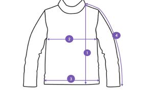 Водолазка трикотажная для девочек