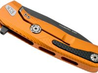 Нож складной LionSteel ROK A OB, сталь Black (Mil Spec) Finish Bhler M390, рукоять алюминий, оранжевый