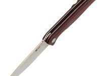 Нож складной Амур, сталь AUS10, рукоять G-10 черно-красная