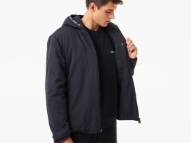 Мужская водоустойчивая ветровка Lacoste с капюшоном