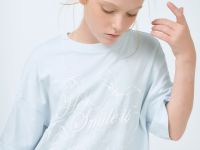 Футболка с принтом для девочек, Голубой