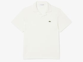 Мужское хлопковое поло Lacoste из смеси льна