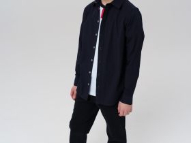 Рубашка текстильная на кнопках для мальчика