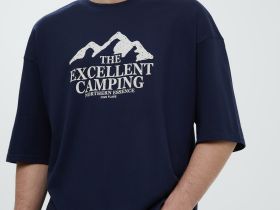 Футболка из хлопка с принтом