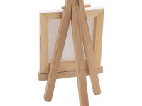 Набор мини-мольберт 12 см, мини-холст 7х7 см "Сонет"