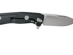 Нож складной LionSteel ROK A BS, сталь Satin Finish Bhler M390, рукоять алюминий, чёрный