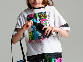 Комплект для девочек: сумка текстильная, бутылка для воды