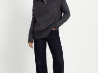 Джемпер с молнией и воротником-стойкой