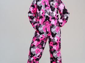 Комбинезон текстильный с полиуретановым покрытием для девочек