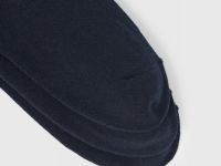 Высокие носки в рубчик, 3 пары, Синий