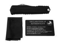 Автоматический нож Microtech Cypher II S/E, сталь M390, рукоять алюминий, синий/черный