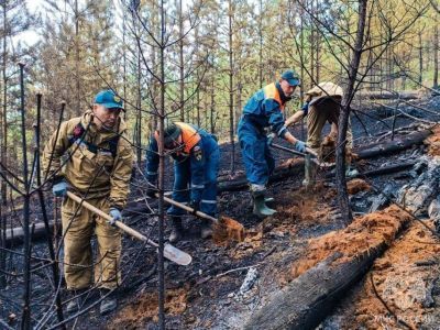 Угроза лесного пожара у села Сылгы-Ытар Среднеколымского улуса купирована