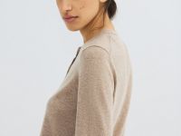 Укороченный кардиган на пуговицах, Бежевый