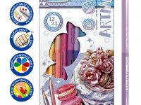 Набор пастельных двусторонних карандашей Acmeliae "Pastel Artmate" 12 шт/24 цв, в картоне