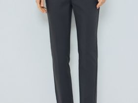 Укороченные брюки из хлопка, Серый