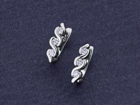 Серьги из белого золота с бриллиантами э0901сг08177700