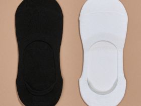 Следки Socks, белые/черные