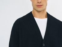 Кардиган из мягкой пряжи, Черный