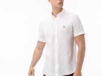 Мужская льняная рубашка Lacoste Slim Fit