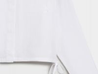 Рубашка с утяжкой по низу для девочек, Белый