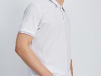 Поло из хлопка с коротким рукавом