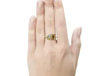 Кольцо из желтого золота с и цитринами э0373кц06250360_white