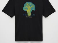 Футболка прямого силуэта с принтом