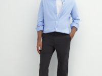 Базовые брюки-чиносы Regular, Серый