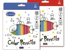 Набор карандашей цветных Acmeliae 48 цв+точилка, в картонном футляре