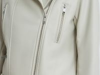 Куртка-косуха из искусственной кожи, Бежевый