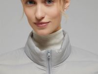 Стеганый пуховик с натуральным пухом